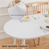Oval Tablecloth with 3D Print and Elastic Edge, Extra-Large, Non-Slip, Waterproof, Marble 3, 114 x 142 cm view 4