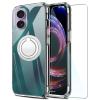 FortiCase Stand Case for iPhone 17 with Screen Protector, Clear Silicone, Shock-Resistant view 1