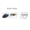 1 x Rubber Drive V-Belt B 199, Closed Loop, Type B, for Machines, Compatible with B196, B197, B198, B200, B201, B202, B203, Transmission Belt view 2