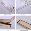 Linear Shower Drain, Brushed Rose Gold, 2-in-1 Tile Cover, 304 Stainless Steel, 80 cm view 2