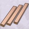 Linear Shower Drain, Brushed Rose Gold, 2-in-1 Tile Cover, 304 Stainless Steel, 80 cm view 3