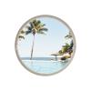 360° Rotating Round Aluminum Window with Tempered Glass, White view 1