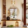 360° Rotating Round Aluminum Window with Tempered Glass, White view 2