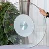 Large Glass Lazy Susan Turntable for Dining Tables, 30-Inch Tempered Glass Centerpiece with Quiet Bearings view 1