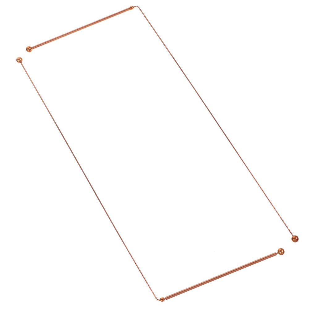 Brass Dowsing Rods, 2-Piece Set with Double Heads for Beginners