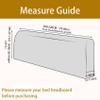 Stretch Headboard Cover for Double Beds, Gray, 200–220 cm (79–86 in) view 2