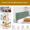 Stretch Headboard Cover for Double Beds, Gray, 200–220 cm (79–86 in) view 4
