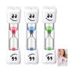 3-Piece 2-Minute Tooth-Brushing Hourglass Set for Kids, Multicolor Smiley view 1