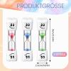 3-Piece 2-Minute Tooth-Brushing Hourglass Set for Kids, Multicolor Smiley view 2