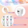 3-Piece 2-Minute Tooth-Brushing Hourglass Set for Kids, Multicolor Smiley view 3