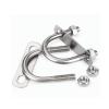 M6/M8 304 Stainless Steel U-Bolts with Plate Nuts, Round U-Shaped Pipe Clamps, 2 mm Plate (M6 x 60 x 80, 4 Sets) view 1