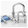 M6/M8 304 Stainless Steel U-Bolts with Plate Nuts, Round U-Shaped Pipe Clamps, 2 mm Plate (M6 x 60 x 80, 4 Sets) view 2