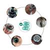 FKM O-Ring 40 x 35 x 2.5 mm, Green, Oil & Fuel Resistant, 10-Pack view 3
