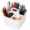 OFFASST Stackable Storage Basket with Handle (White, 16.5 x 16.5 x 15.5 cm) view 1