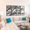 4-Panel Metal Deadwood Tree Wall Art view 2