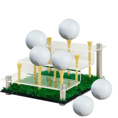 Hemousy Golf Ball Display Case, Acrylic Storage Box for Balls, Office Decor