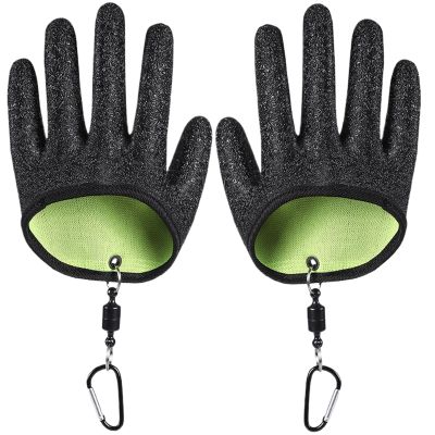 Palaufr Fishing Gloves - Puncture-Resistant Fishing Gloves with Magnetic Holder - Puncture-Resistant Catfish Fishing Gear for Anglers