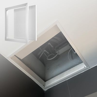 Ceiling and Wall Inspection Hatch, 45.7 x 50.8 cm, Metal Frame, Access Door for Plumbing and Electrical Wiring