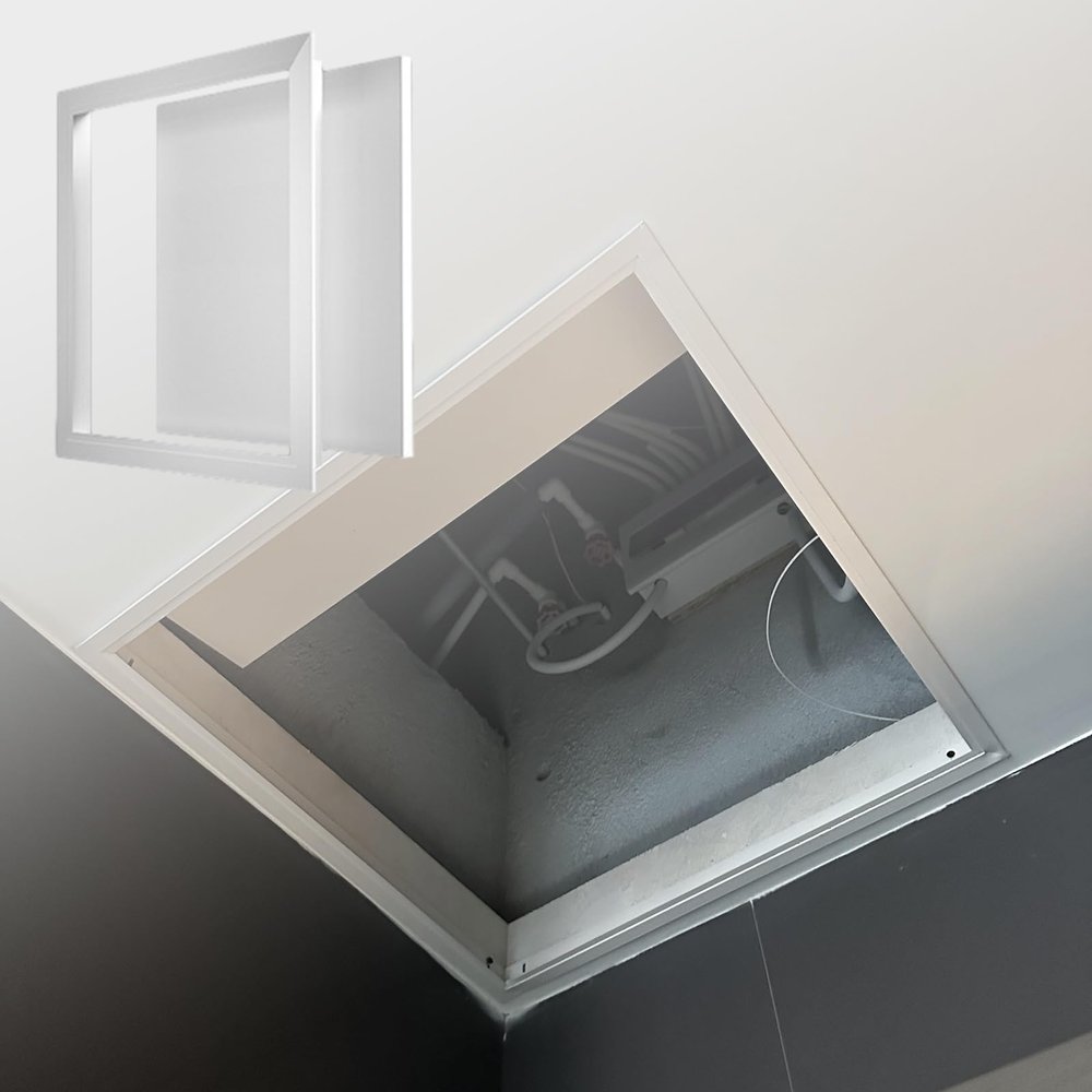 Ceiling and Wall Inspection Hatch, 45.7 x 50.8 cm, Metal Frame, Access Door for Plumbing and Electrical Wiring