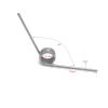 2 Pcs. 135° Torsion Spring, 40 mm Length (Spring Steel) view 3
