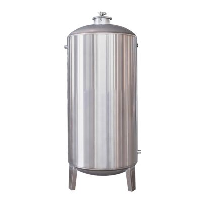Stainless Steel Water Pressure Tank for HomeSystem250L, Vertical Storage Tank with Mounting Kit (49.8 x 150.9 cm), Corrosion-Resistant, High Capacity