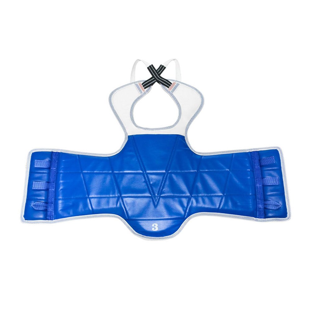 GKYQVE Reversible Taekwondo Chest Protector with Adjustable Straps