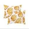 50 x 70 cm Pillow Covers, 2-Pack, Gold Leaf Pattern, Velvet, Model 1113 view 1