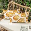 50 x 70 cm Pillow Covers, 2-Pack, Gold Leaf Pattern, Velvet, Model 1113 view 2