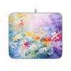 Mexpekil Watercolor Flower Dish Drying Mat, 16 x 18 in view 1
