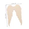 Angel Wing Craft Cutouts, 20 Pieces, Beige, Paintable view 2