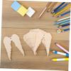 Angel Wing Craft Cutouts, 20 Pieces, Beige, Paintable view 4