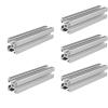 Coavoo 2525 Aluminum Profile, 25 x 25 x 1524 mm, Silver, T-Slot, 5-Pack view 1