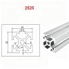 Coavoo 2525 Aluminum Profile, 25 x 25 x 1524 mm, Silver, T-Slot, 5-Pack view 2