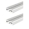 Coavoo 1540 Aluminum Profile, 15 x 40 mm, 650 mm, Silver, T-Slot, 2-Pack view 1