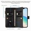 FANFO Wallet Case for Xiaomi 15T with Multiple Card Slots, Shoulder Strap, Black view 2