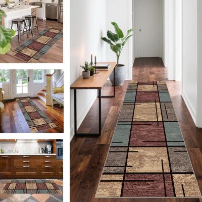 Modern Washable Non-Slip Kitchen Runner Rug, 50 x 120 cm