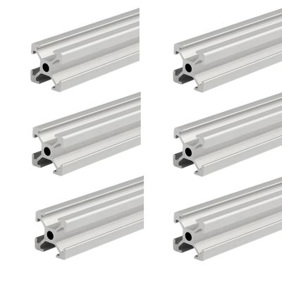 Coavoo 1515 Aluminum Profile, 2050 mm, Silver, T-Slot, 6-Pack