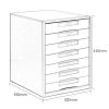 GUODDM 7-Drawer Metal Organizer - Lockable Filing Cabinet for Desk view 2