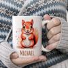 timalo Personalized Kids' Mug with Name | Mischievous Little Squirrel | Ceramic Mug for Children view 4
