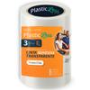 OFITURIA PlasticLess Clear Packing Tape 36 mm x 66 m, Acrylic, Strong Adhesion, 25% Less Plastic, 100% Recycled Core, for Boxes, Shipping & Moving (3 Rolls) view 1