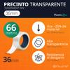 OFITURIA PlasticLess Clear Packing Tape 36 mm x 66 m, Acrylic, Strong Adhesion, 25% Less Plastic, 100% Recycled Core, for Boxes, Shipping & Moving (3 Rolls) view 2