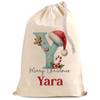 Oriole Design Personalized Santa Christmas Sack XL (50 x 75 cm) – Premium Cotton Sack with Custom Initial and Name | Letter Y view 1