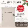 Oriole Design Personalized Santa Christmas Sack XL (50 x 75 cm) – Premium Cotton Sack with Custom Initial and Name | Letter Y view 4