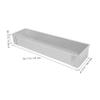 TOYZFRIENDY Rectangular Cake Pan with Stainless Steel Lid, Silver view 2