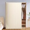 Self-Adhesive Sliding Cabinet Curtain, Dustproof, White, 210 cm W x 180 cm H view 1