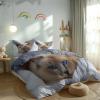 Srigzcaly Dark Gray Cat Portrait Duvet Cover Set, 200 x 220 cm view 2