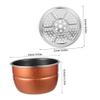 Nonstick Aluminum Alloy Rice Cooker Inner Pot with Measurement Marks view 2