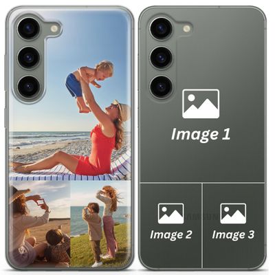 Personalized Phone Case for Samsung Galaxy S20 FE – TPU Photo Case, Custom Design, 3-Photo Collage | V2