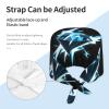 WHJSHOP Women's and Men's Cool Lightning Diamond-Pattern Work Cap, Black view 4