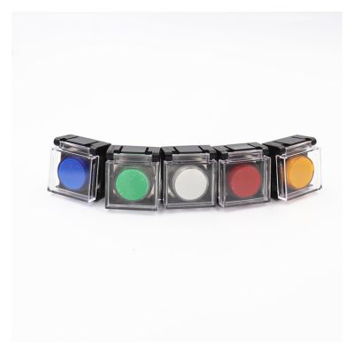 5 pcs 110 V LA16 Illuminated Push-Button Switches, 16 mm, Self-Resetting